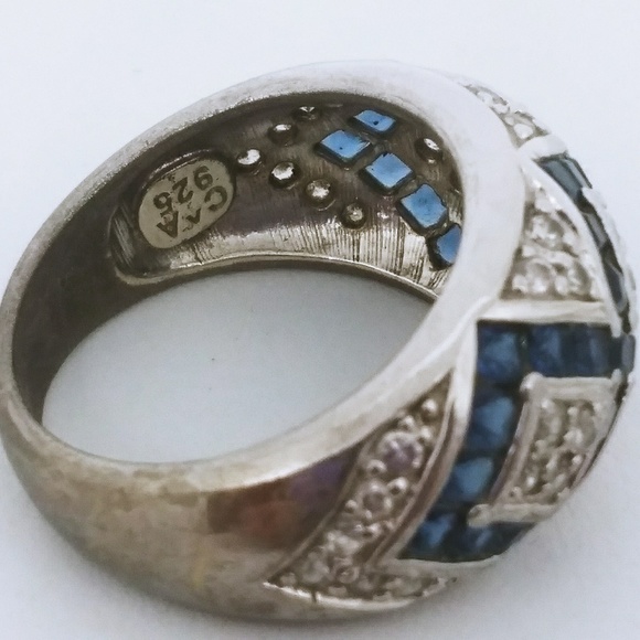 QVC Sapphire and sterling ring - Picture 3 of 4